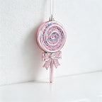 Pink Glitter Christmas House Wall Decor - 3D Hanging Christmas Decoration