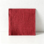 CouldNook Solid Cotton Linen Coaster - Minimalist Japandi Drink Mat