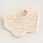 CouldNook Premium Muslin Cotton Baby Bib - Solid Morandi Petal Drool Apron(set of 10)