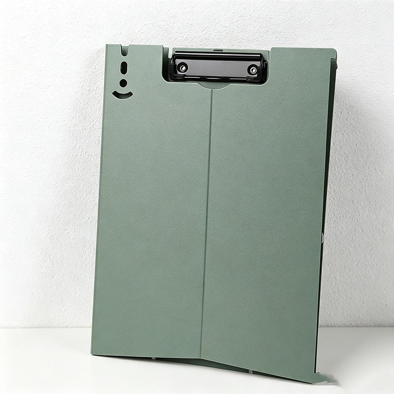 CouldNook Foldable A4 Clipboard Folder - Morandi Solid Color Stand-Up Writing Pad