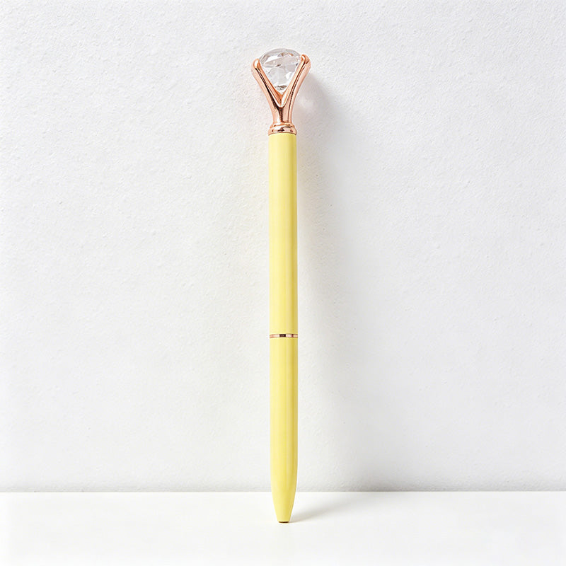 CouldNook Pen-Large Diamond Top Twist Retractable Metal Ballpoint Pen Custom Logo Gift Pen for Office Advertising School