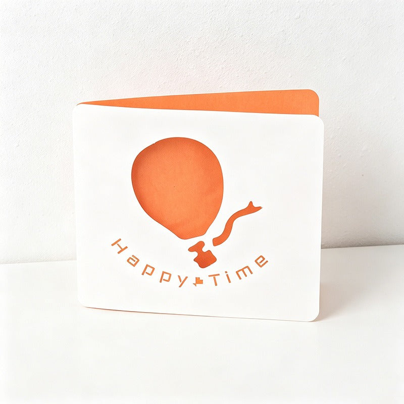 Hollow Out Mini Greeting Cards, 8 Assorted Designs Foldable Thank You Cards for Birthday Wedding Holiday