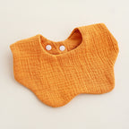 CouldNook Premium Muslin Cotton Baby Bib - Solid Morandi Petal Drool Apron(set of 10)