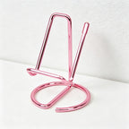 CouldNook Minimalist Metal Wire Phone Stand - Desk Holder & Business Card Display
