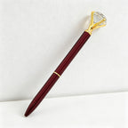 CouldNook Pen-Large Diamond Top Twist Retractable Metal Ballpoint Pen Custom Logo Gift Pen for Office Advertising School