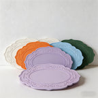 CouldNook Vintage Embossed Silicone Placemat - French Lace Heat Resistant Table Mat