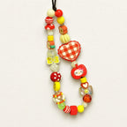 CouldNook Mixed Motif Beaded Phone Charm - Loop Cord Attachment