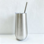 CouldNook Rhinestone Tumblers-6oz Stainless Steel Vacuum Insulated U-Shaped Eggshell Coffee Cup with Straw