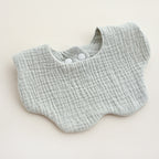 CouldNook Premium Muslin Cotton Baby Bib - Solid Morandi Petal Drool Apron(set of 10)