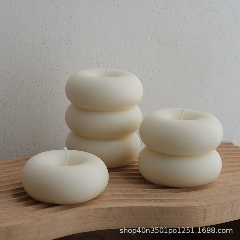 CouldNook Scented Candles - Modern Donut Shaped Sculpted Candle