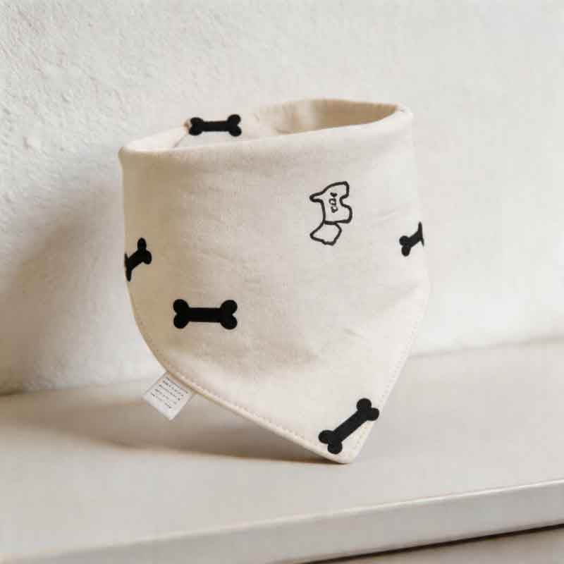 CouldNook Premium Cotton Baby Bandana Bibs - Geometric Bunny Soft Series (5-Pack)