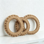 CouldNook Natural Jute Woven Trivet Ring - Rustic Hemp Pot Holder