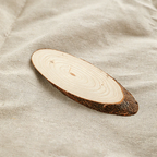 6.69 Inches Oval Wood Slice Wall Decor - Christmas Natural Craft Ornaments(12PCS）