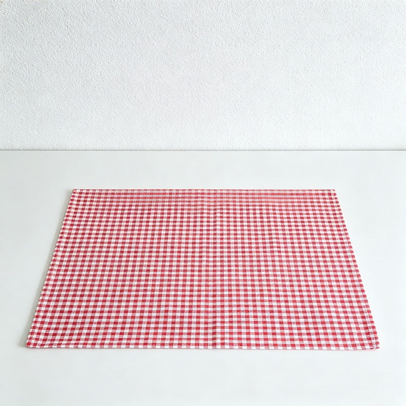 CouldNook 100% Cotton Gingham Tea Towel - Classic Plaid Dining Napkin