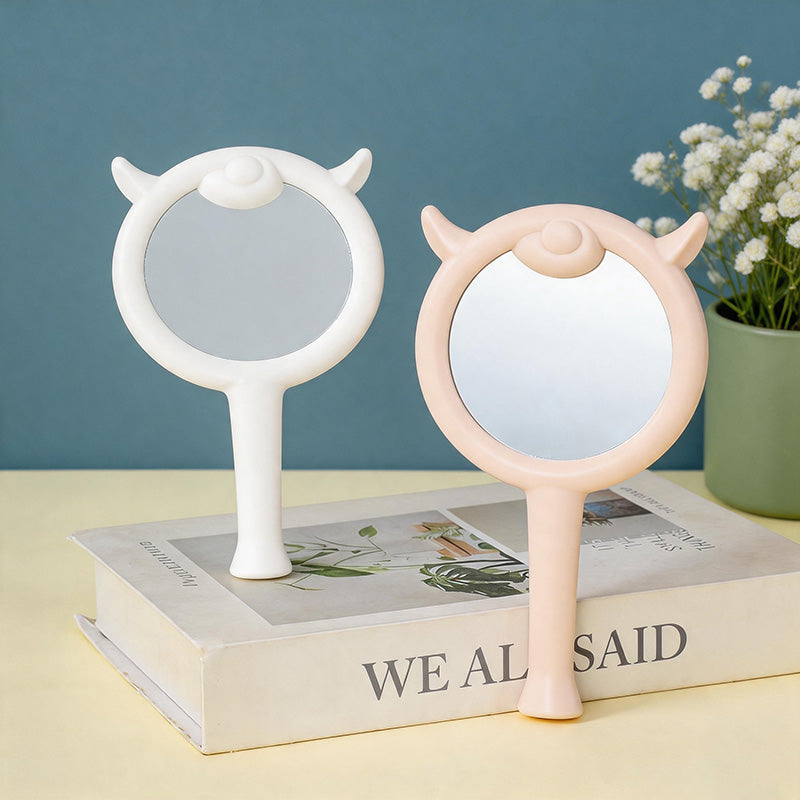 CouldNook Cute Cartoon Sheep Handheld Mirror - Kawaii Portable Makeup Mirror