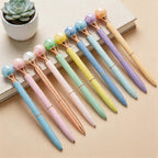 CouldNook Elegant Pearl Ballpoint Pen - Aesthetic Twist Metal Pen (1.0mm)