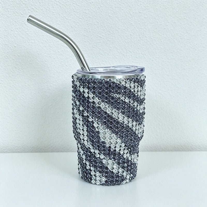 CouldNook 3oz Rhinestone Shot Glasses-Stainless Steel Vacuum Insulated Tumbler with Straw
