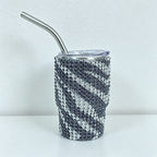 CouldNook 3oz Rhinestone Shot Glasses-Stainless Steel Vacuum Insulated Tumbler with Straw