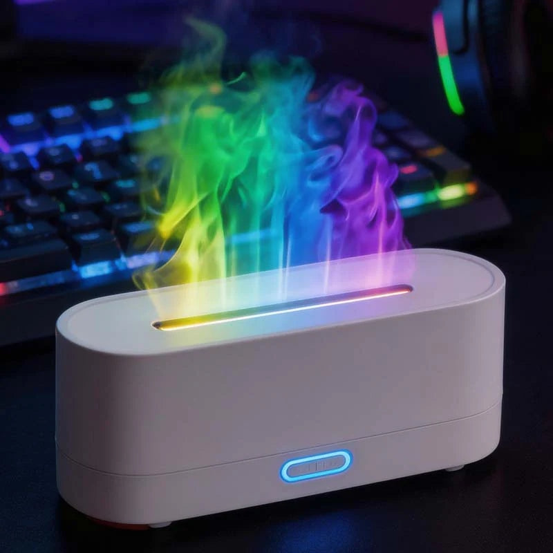 CouldNook 3D Realistic Flame Essential Oil Diffuser & Ultrasonic Humidifier
