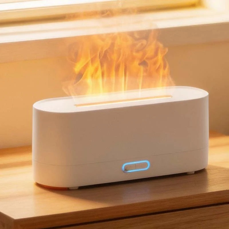 CouldNook 3D Realistic Flame Essential Oil Diffuser & Ultrasonic Humidifier