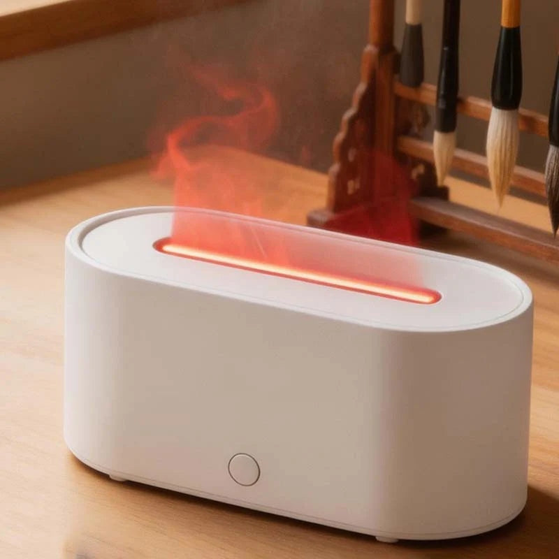 CouldNook 3D Realistic Flame Essential Oil Diffuser & Ultrasonic Humidifier