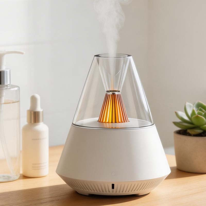 CouldNook Modern Ambient Light Essential Oil Diffuser - Ultrasonic Humidifier