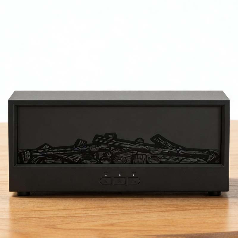 CouldNook 3D Fireplace Flame Essential Oil Diffuser with Remote Control