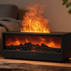 CouldNook 3D Fireplace Flame Essential Oil Diffuser with Remote Control