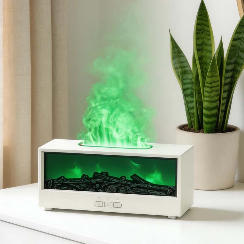 CouldNook 3D Fireplace Flame Essential Oil Diffuser with Remote Control