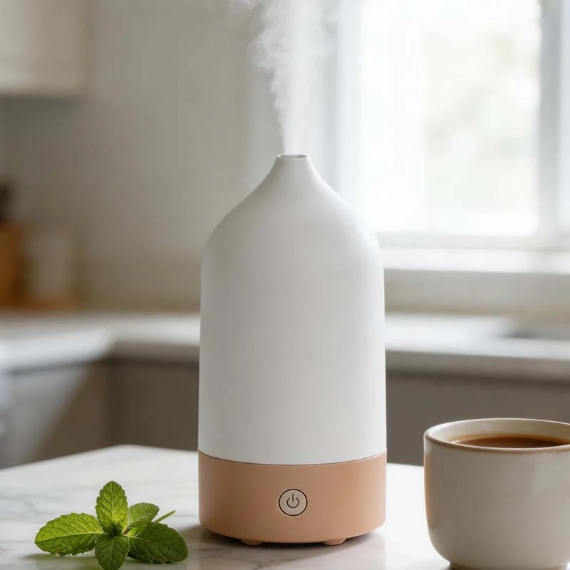 CouldNook Minimalist Vase Essential Oil Diffuser - 3-in-1 Humidifier & Night Light