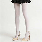 CouldNook 120D Opaque Tights - Anime-Style White Sheer Tights