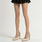 CouldNook 120D Opaque Tights - Anime-Style White Sheer Tights