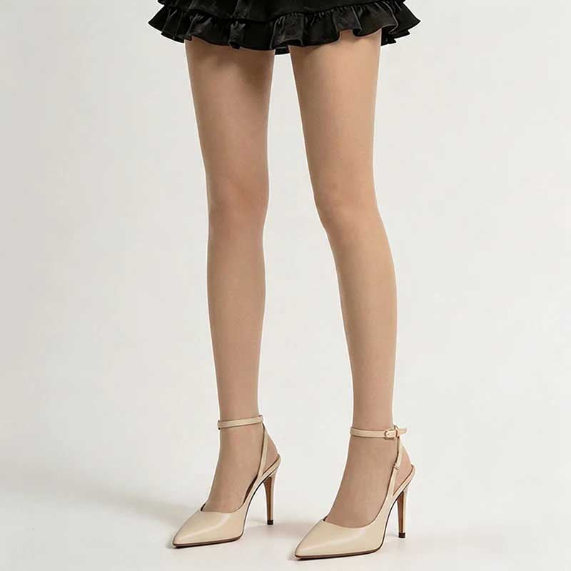CouldNook 120D Opaque Tights - Anime-Style White Sheer Tights