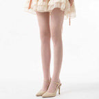 CouldNook Diamond Pattern Hollow Knit Tights - Sheer Stockings