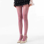 CouldNook Diamond Pattern Hollow Knit Tights - Sheer Stockings