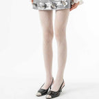 CouldNook Diamond Pattern Hollow Knit Tights - Sheer Stockings