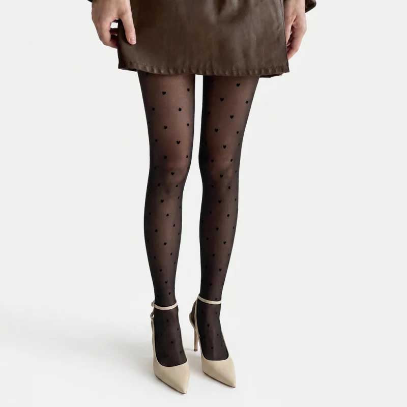CouldNook Polka Dot Pattern Sheer Tights - Sweet See-Through Stockings