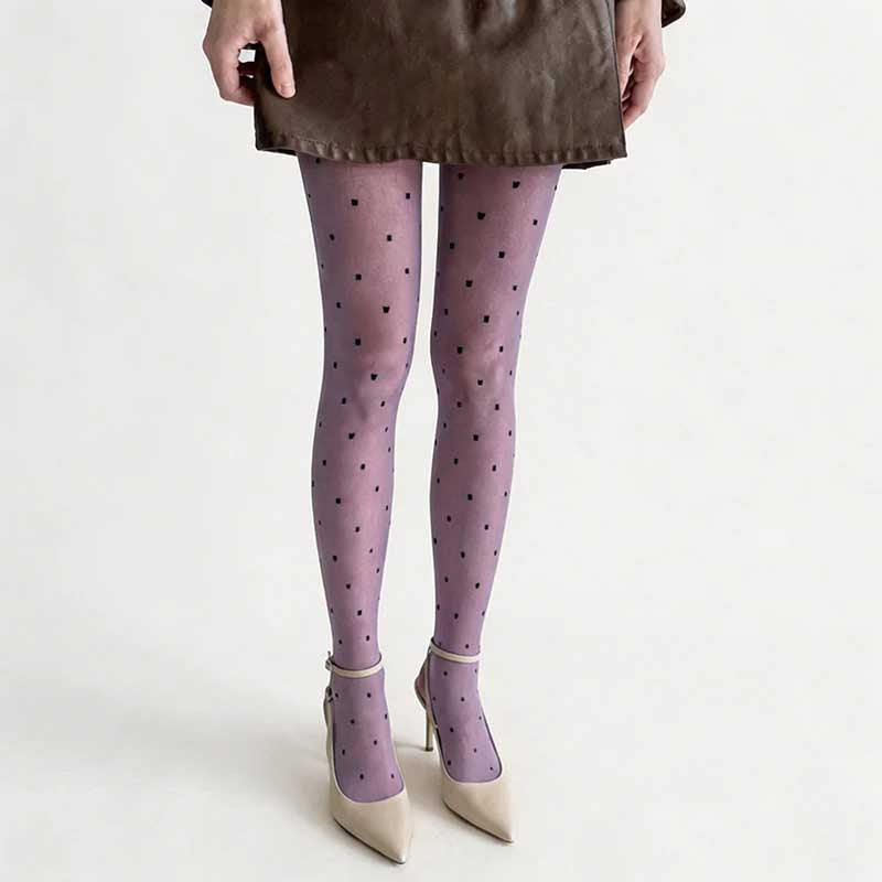 CouldNook Polka Dot Pattern Sheer Tights - Sweet See-Through Stockings