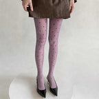 CouldNook Polka Dot Pattern Sheer Tights - Sweet See-Through Stockings