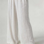 CouldNook French Jacquard Cami & Pants Pajama Set - White Loungewear