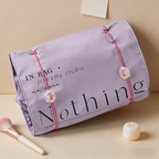 CouldNook "Nothing" Roll-Up Travel Toiletry Bag - 4-Compartment Foldable Makeup Organizer