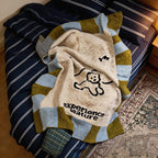 CouldNook "Natural Puppy" Fluffy Throw Blanket - Kawaii Baby-Safe Fleece Nap Blanket