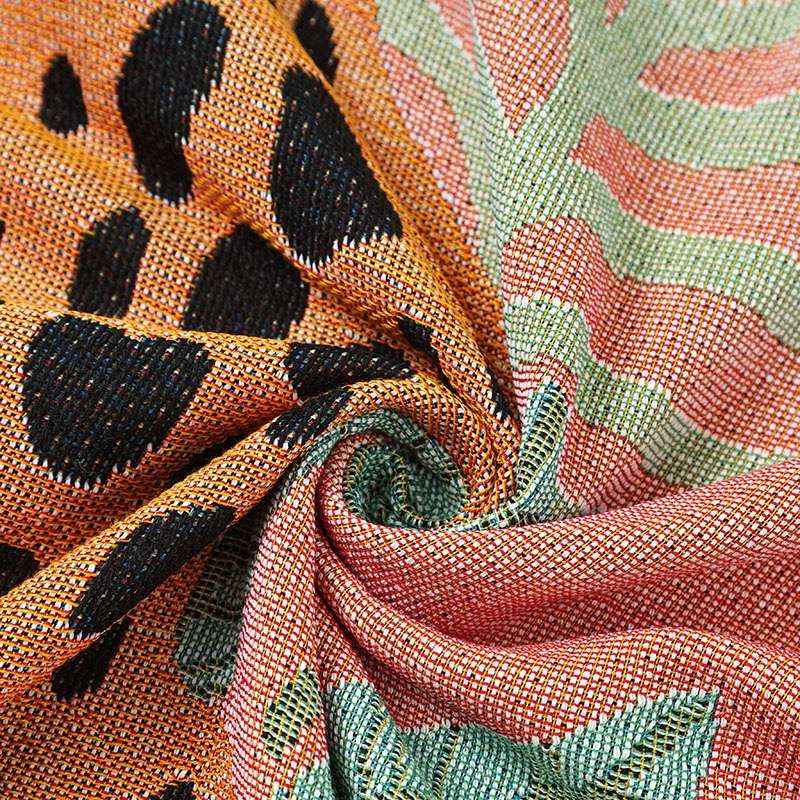 CouldNook Woven Throw Blanket - Bohemian Jungle Cheetah Girl Tapestry