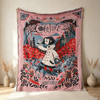 CouldNook Woven Throw Blanket - Whimsical Secret Forest Fairy Tale Tapestry