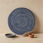 CouldNook Nordic Braided Cotton Placemat & Coaster - Heat Resistant Table Mat