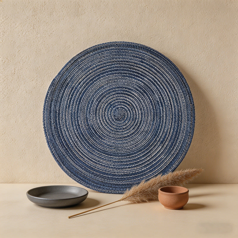 CouldNook Nordic Braided Cotton Placemat & Coaster - Heat Resistant Table Mat