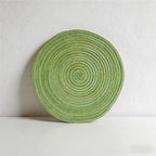 CouldNook Nordic Braided Cotton Placemat & Coaster - Heat Resistant Table Mat