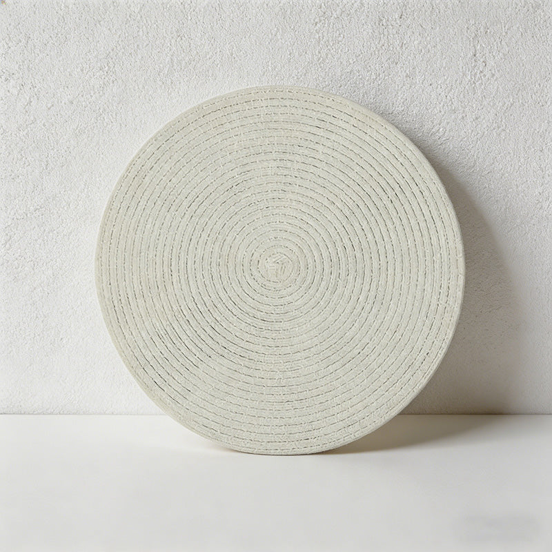 CouldNook Nordic Braided Cotton Placemat & Coaster - Heat Resistant Table Mat
