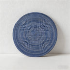 CouldNook Nordic Braided Cotton Placemat & Coaster - Heat Resistant Table Mat
