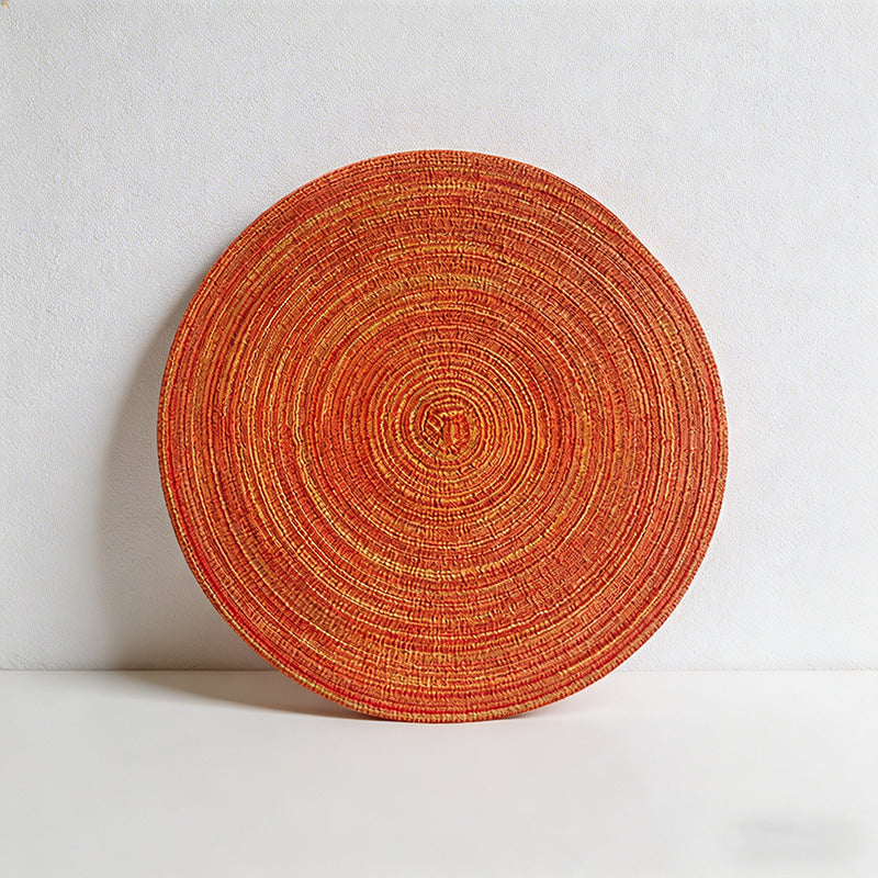 CouldNook Nordic Braided Cotton Placemat & Coaster - Heat Resistant Table Mat